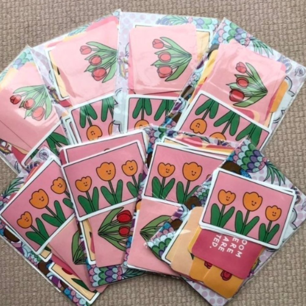 Garden Stickers (128pc/Repeat)
